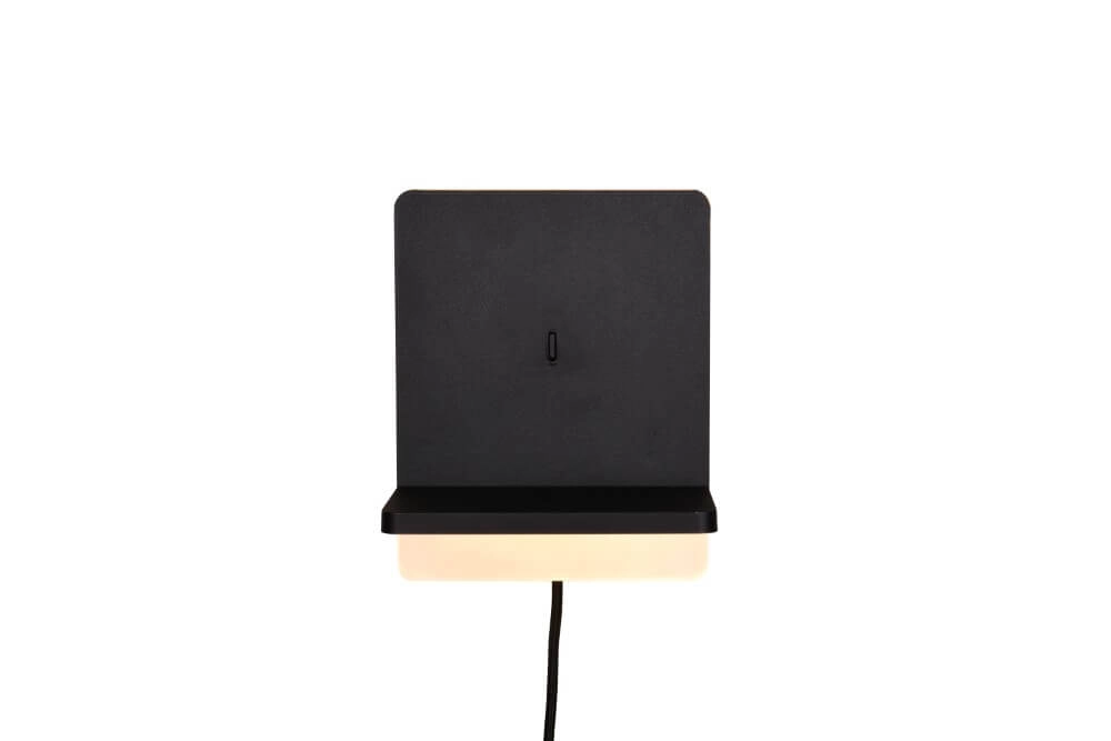 Applique LED pour chambre à coucher Fairfield noir Trio 4017807614787