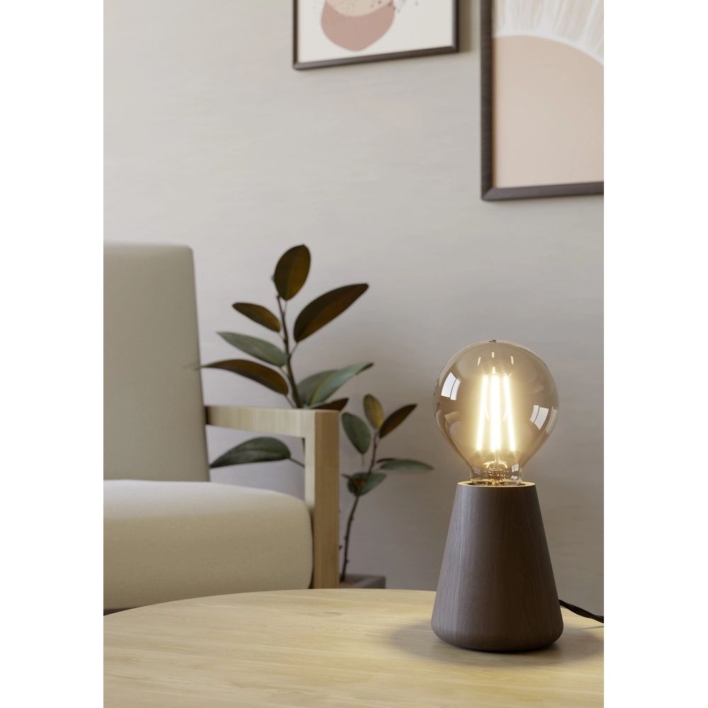 Lampe de table subtile Asby Bois sombre Eglo 9002759440152