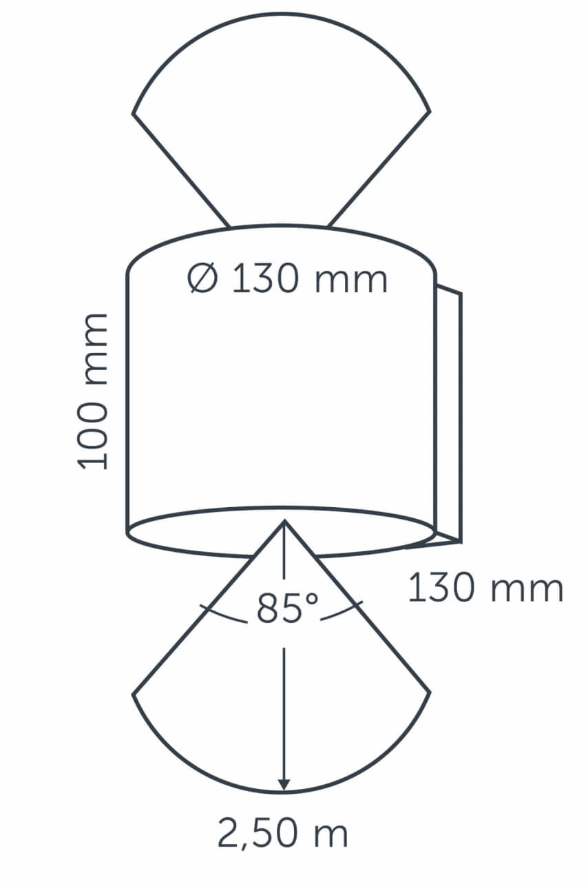 Up - Downlighter Halo Up - Down Dark 230 volt In-lite 8717051004315