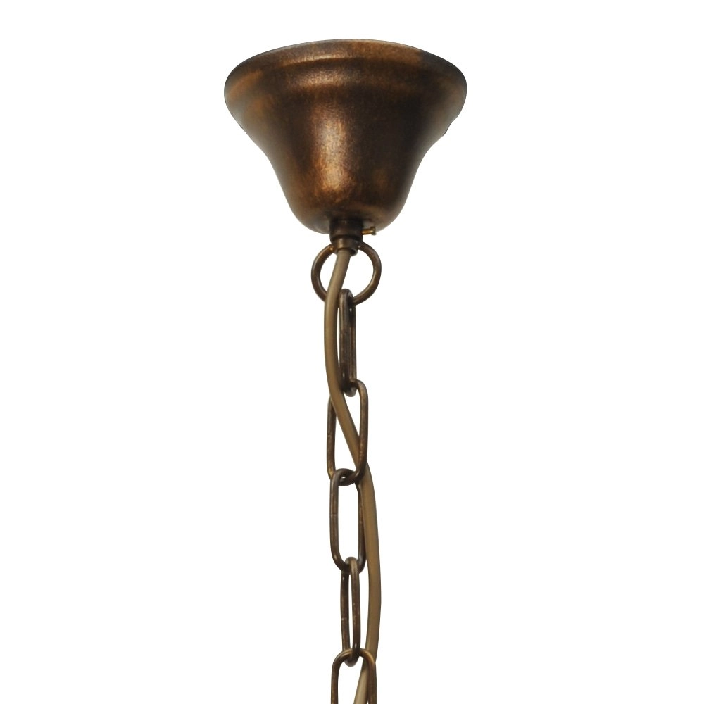 Lampe suspendue salle à manger Bolzano Brun bronze à 5 lumières Masterlight 8718121040363