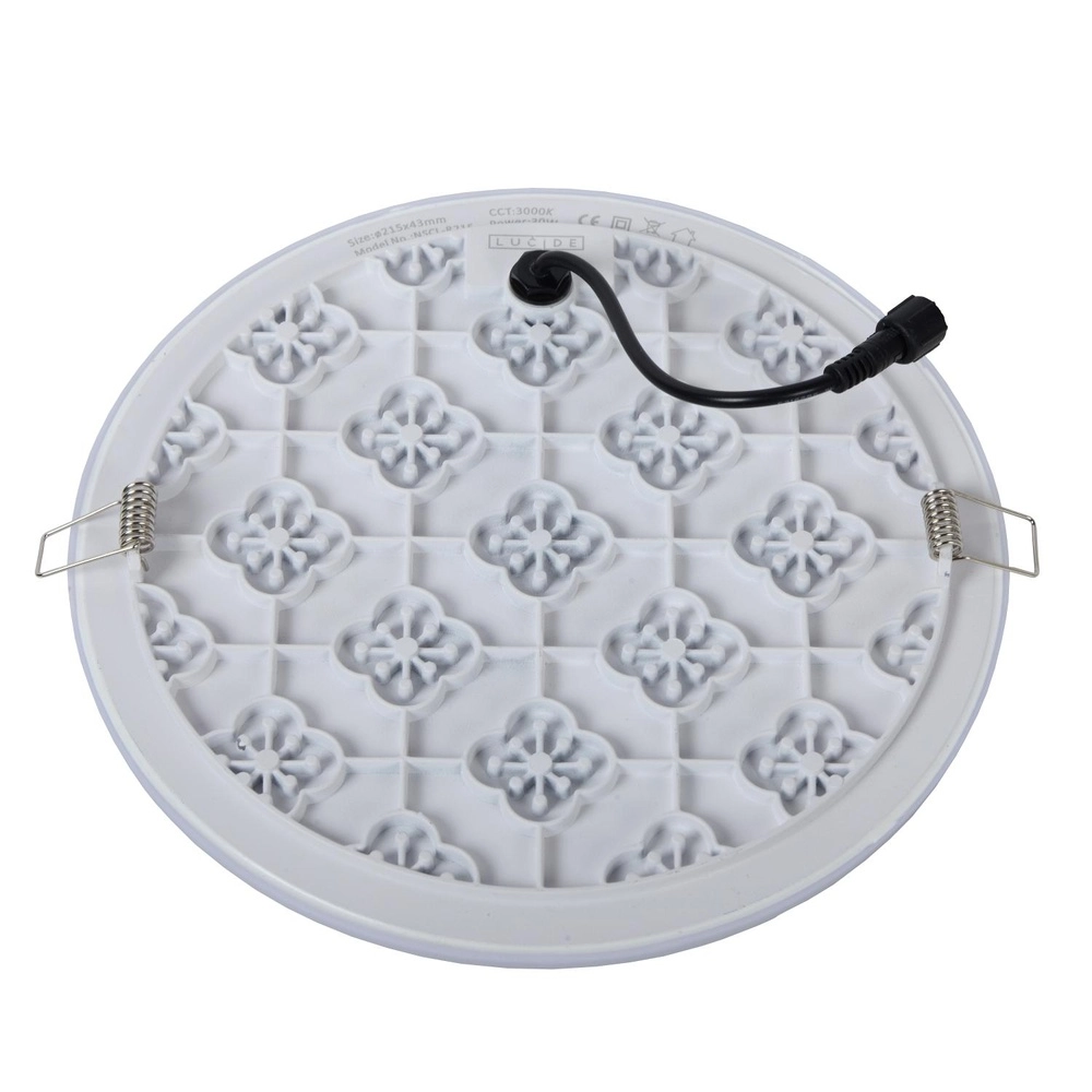 Éclairage de plafond Ceres-Led IP44 blanc Ø 21,5cm Lucide 5411212281135