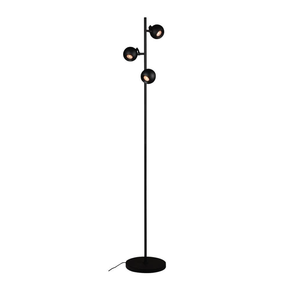 Lampadaire design Bolero noir 3 lumières Lampadaire design Bolero noir 3 lumières