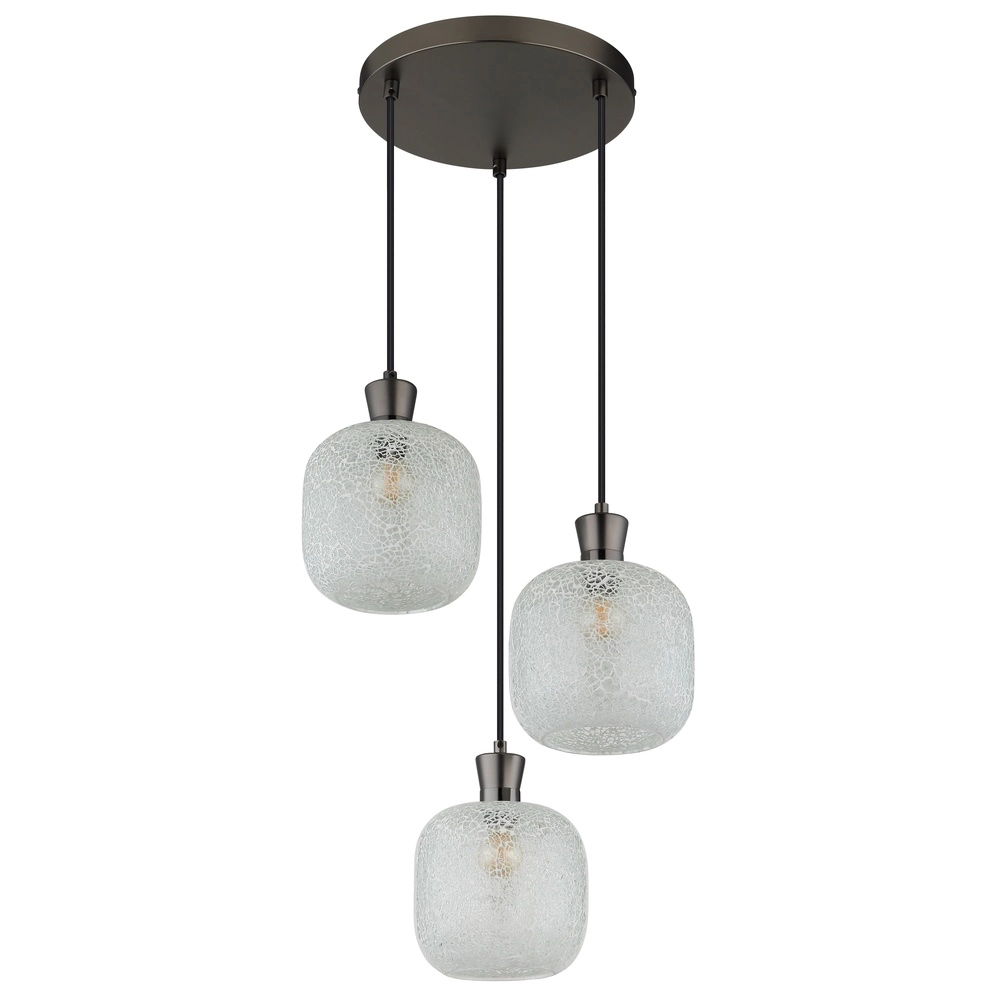 Lampe pendante à 3 lampes Brokana Bronze à fusil Globo 9007371578467