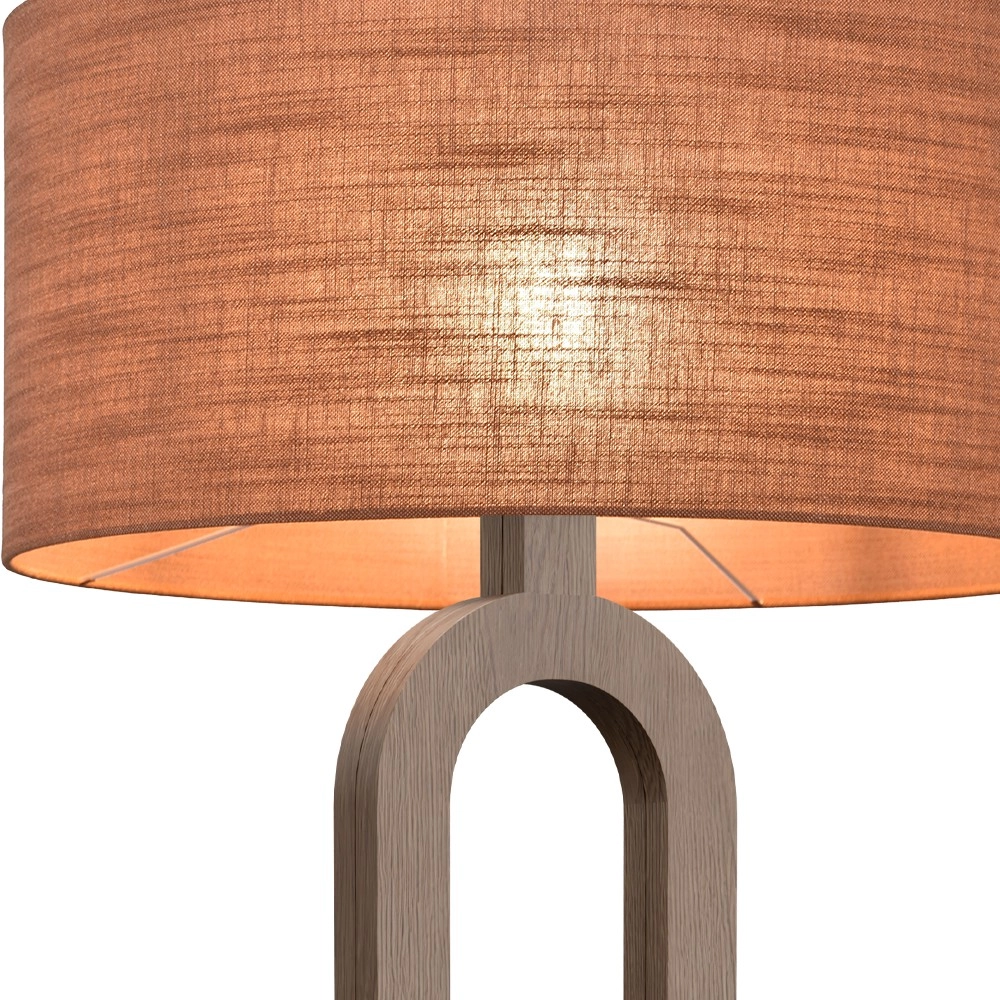 Lampe de pied Sino Loop Bois sombre Masterlight