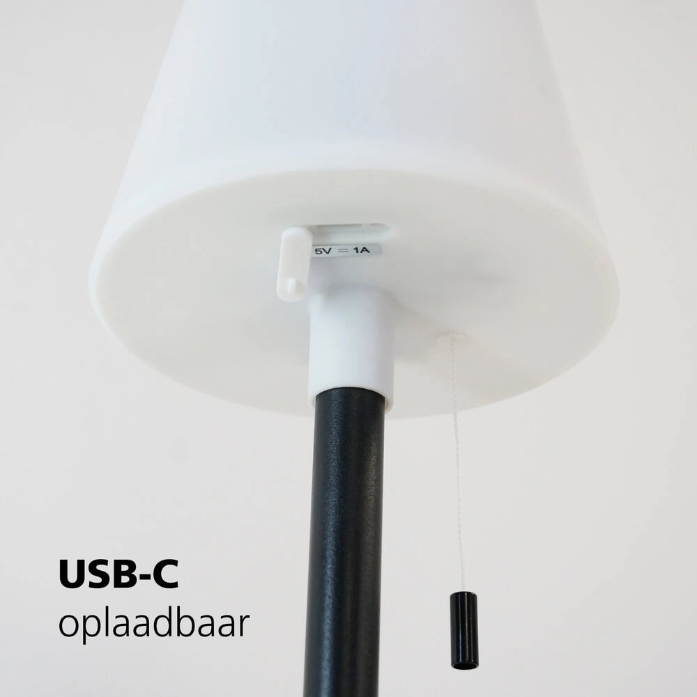 Lampe de terrasse design Montapalma Noir avec cône blanc Eglo 9002759758882
