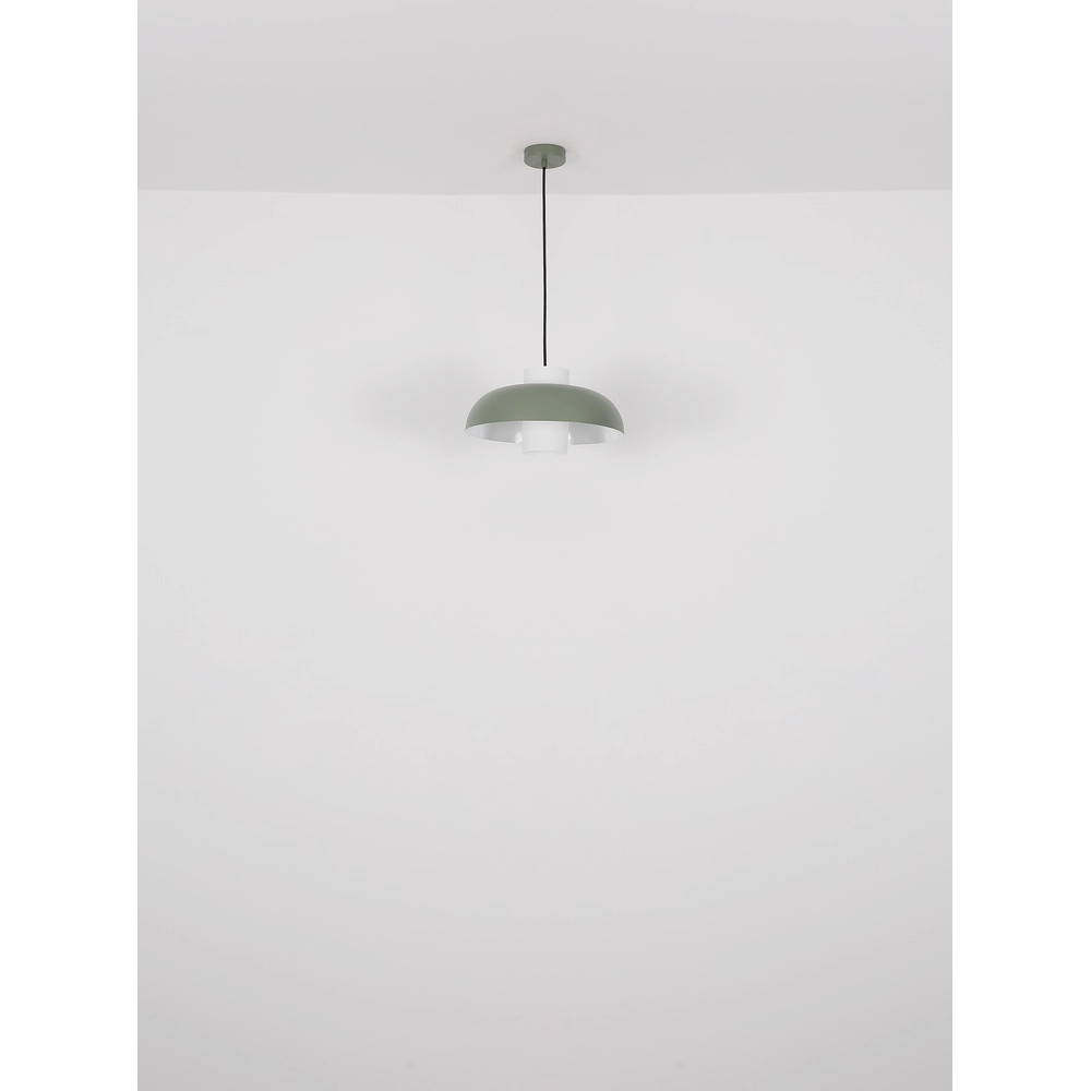Lampe pendante moderne Lowe vert Ø 38cm Globo 9007371515165