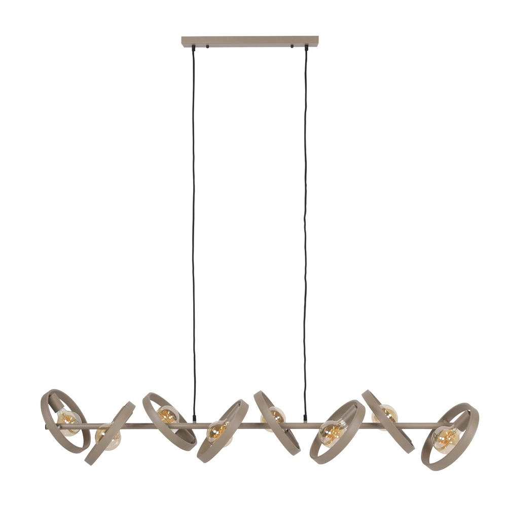 Table à manger à suspension à 8 anneaux Hover sable - Ø 26cm Lyora 8716803513372