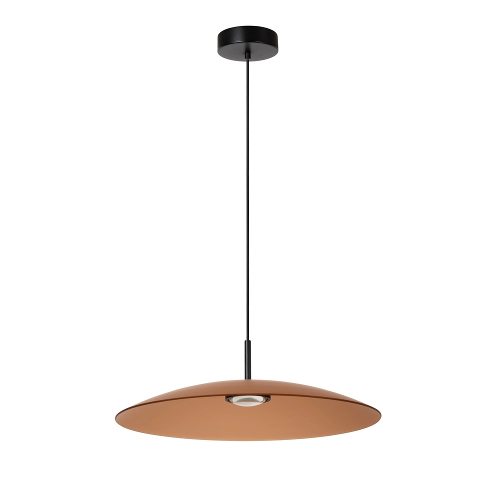 Lampe suspendue élégante Menga Ø verre ambré de 60 cm Premium by Lucide 5411212251169
