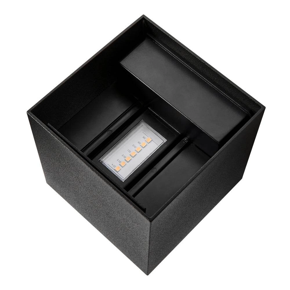 Spot carré en saillie Milda noir Nordlux 5704924017711