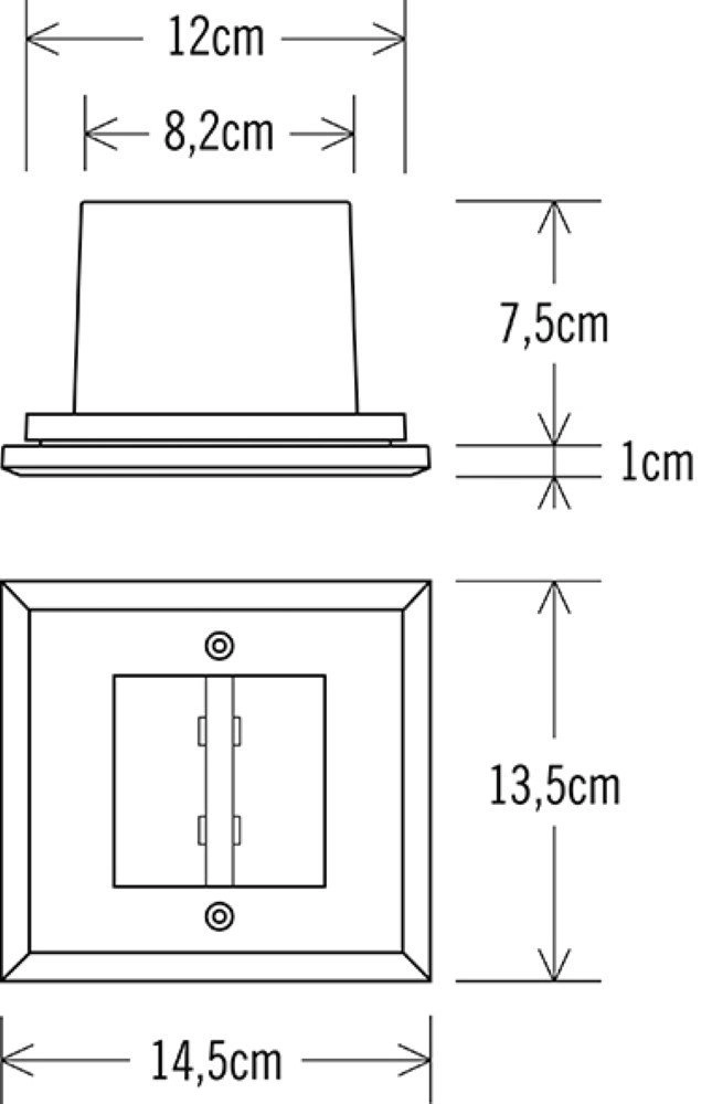 Spot LED porche Spot Square KonstSmide 7318307993318