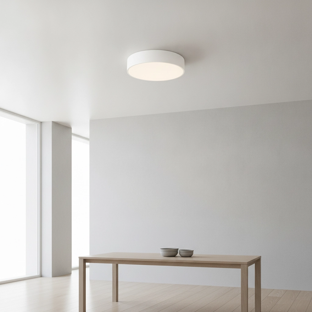 Plafonnier rond Roda blanc
