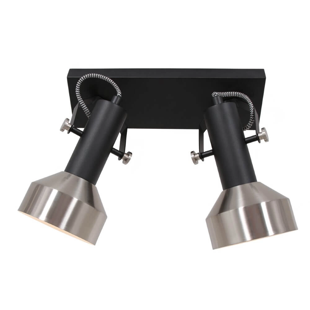 Plafonnier double Acier Steinhauer 8712746151459