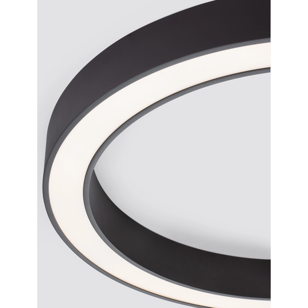 Plafonnier Morbido noir Ø 80cm Lyora 5212017438614