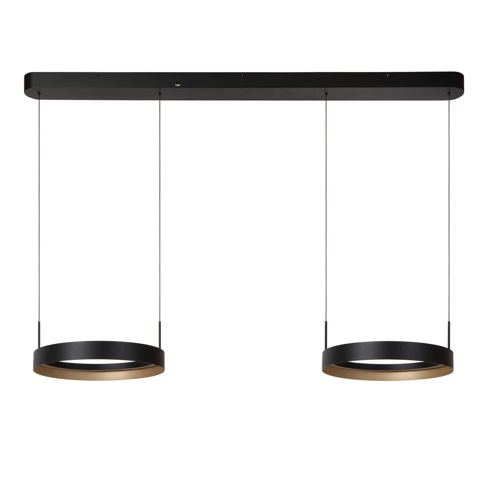Lampe pendante double Radiant Noir Lucide Vibes 5411212461148