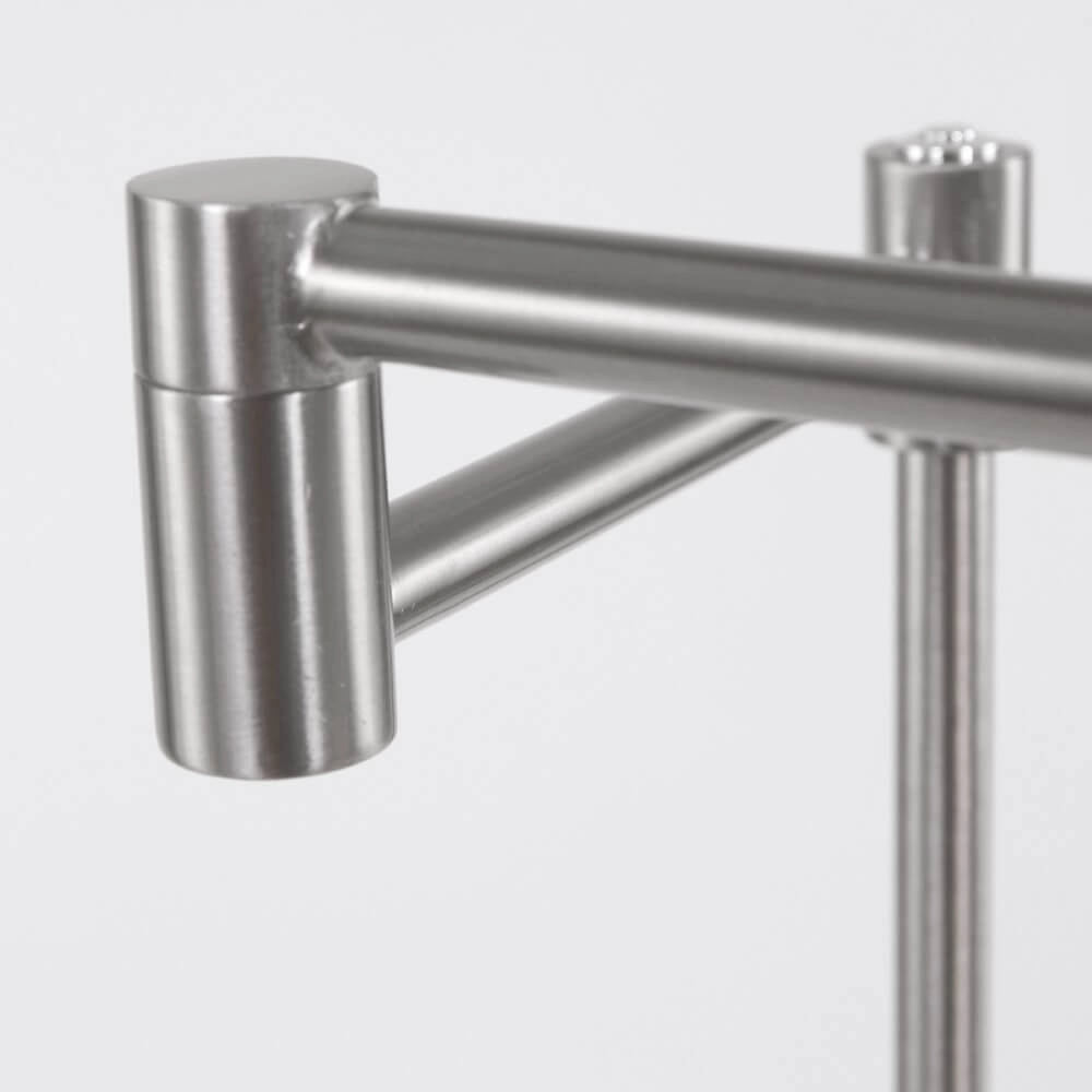 Lampadaire LED Mexlite gris métallisé Steinhauer 8712746048117