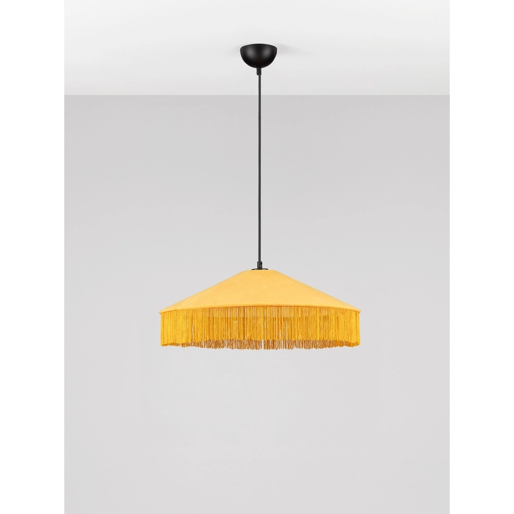 Lampe pendante Tiffany Velvy jaune Lyora 5212017493774