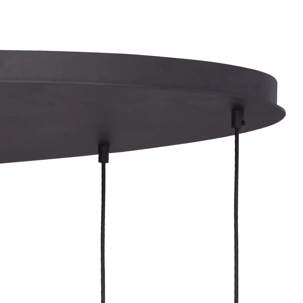 Lampe suspendue Lazise 2 8x Ø 20cm doré avec noir Masterlight 8718121303932