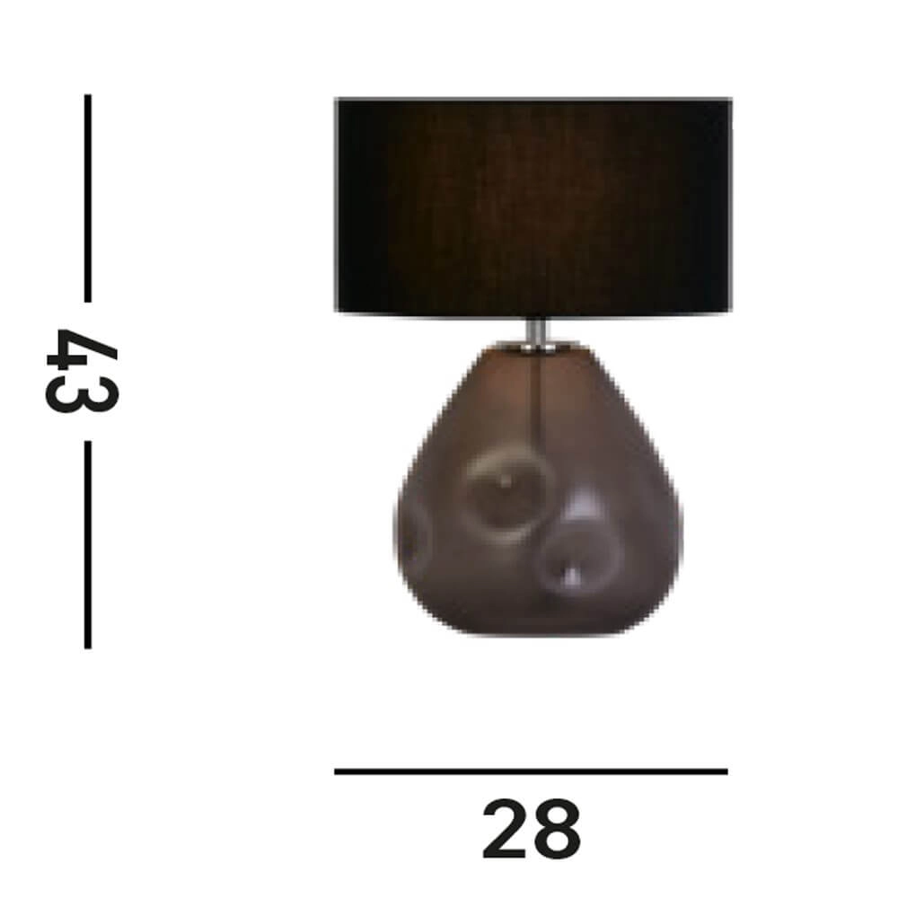 Lampe de table Devon noir avec capuche Searchlight 5053423273297