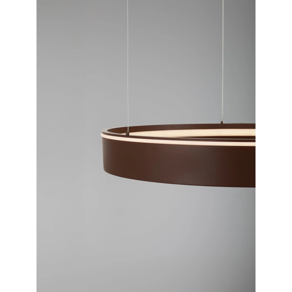Lampe pendante moderne Olivia marron Ø 78cm Lyora 5212017494252