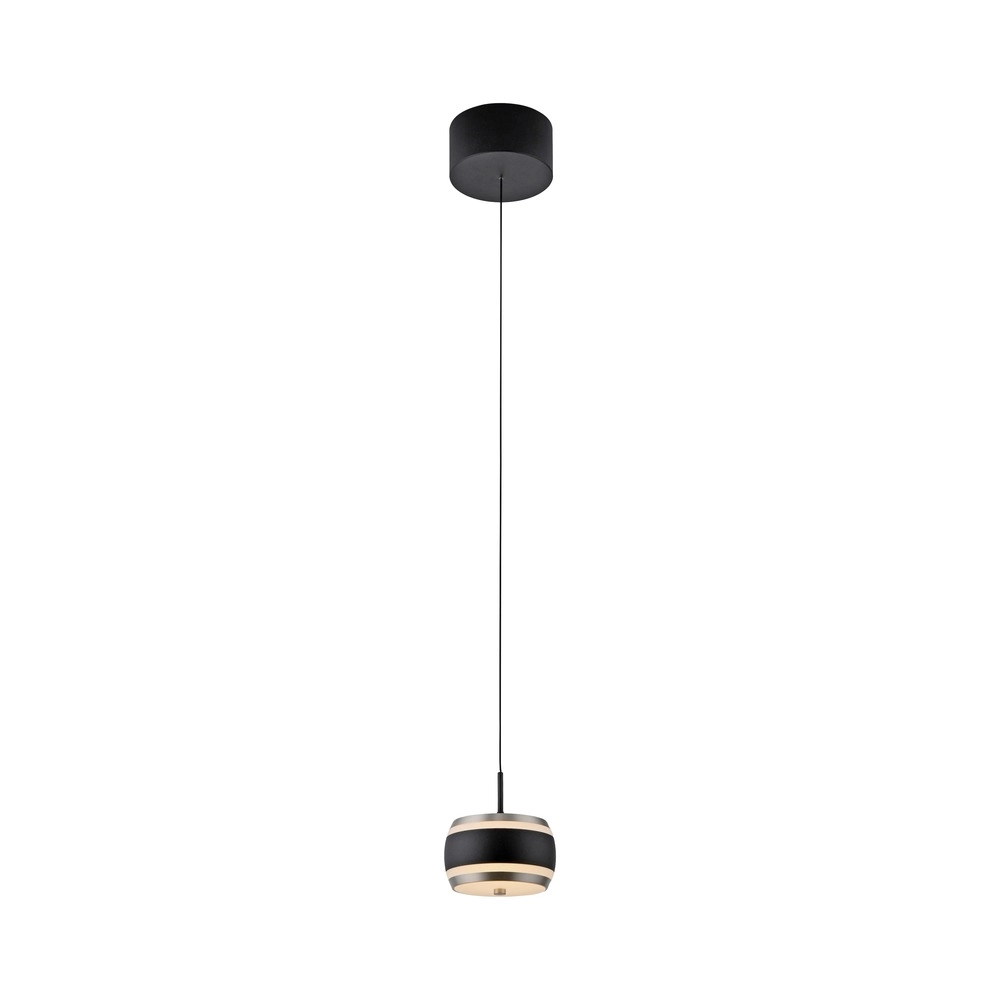 Pendentif LED élégant Pure Falling Rings Black Pearl Paul Neuhaus 4012248396551
