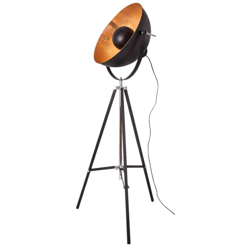 Lampe sur pied Captain noir mat 160cm Lampe sur pied Captain noir mat 160cm