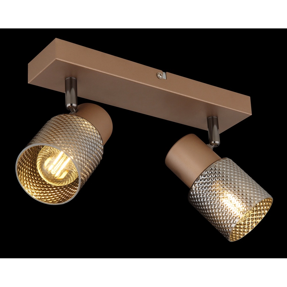 Lampe de plafond Satella 2-café marron clair Globo 9007371474561