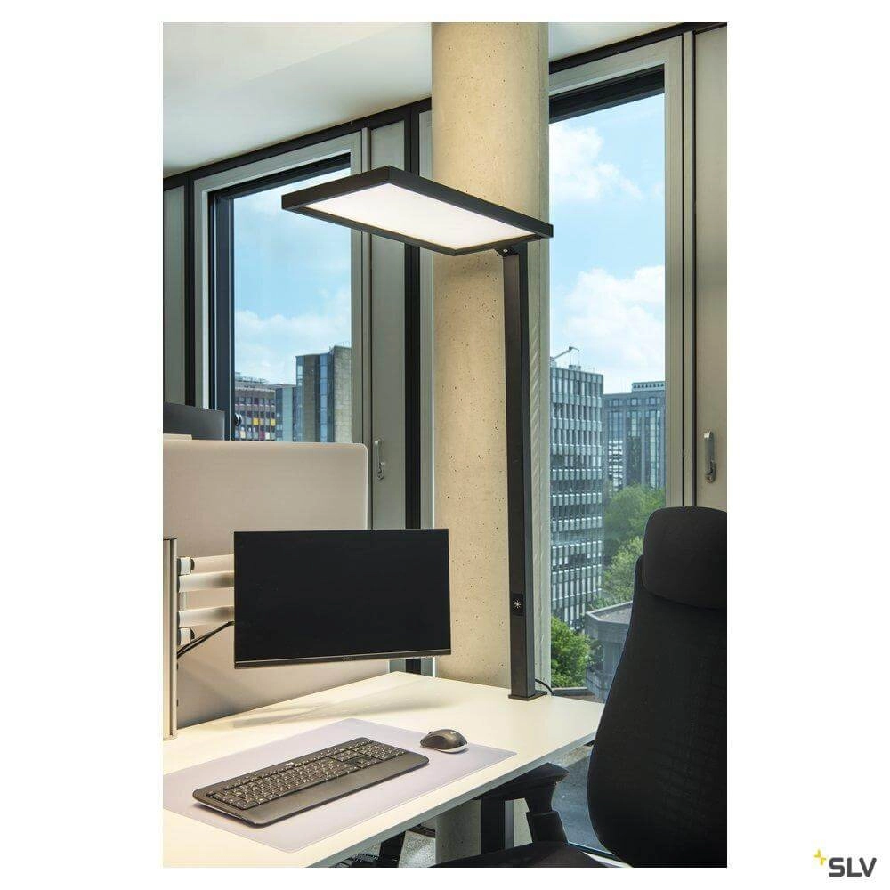 Lampe de bureau LED Worklight 120 cm noir SLV 4024163254618