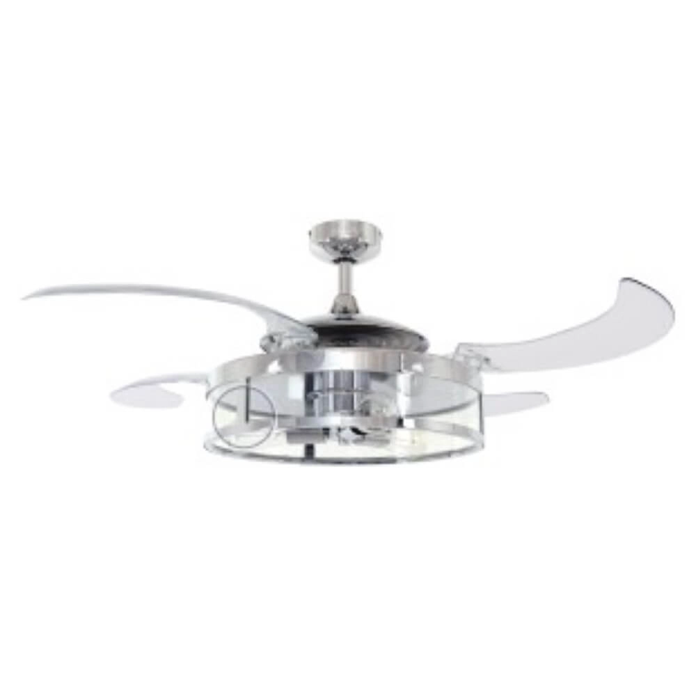 Ventilateur de plafond chromé Fanway Classic Ø 122 cm