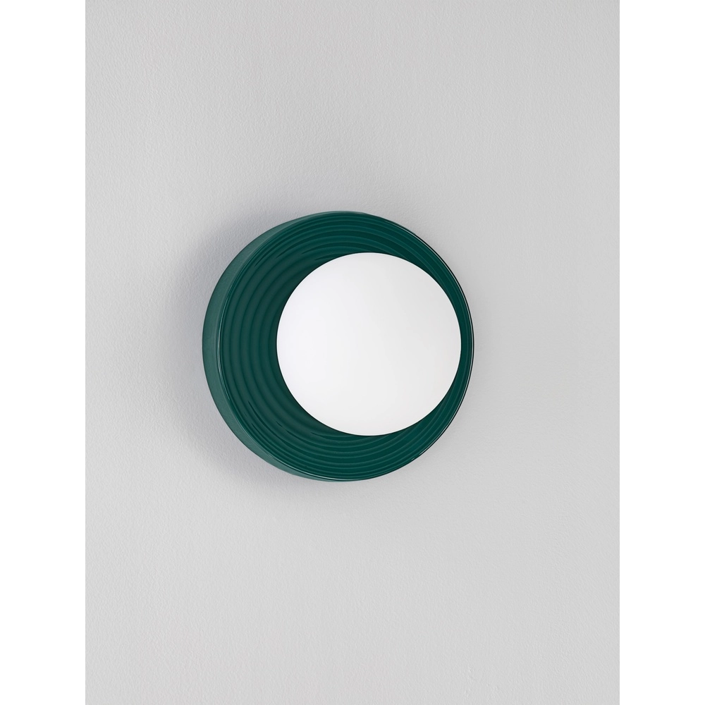 Applique murale Orbique vert Ø 22cm Lyora 5212017483881
