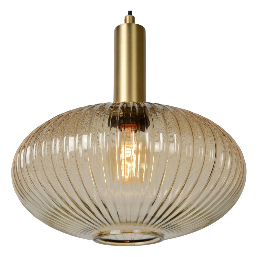 Lampe suspendue Maloto Ø 30 cm d’ambre Lucide 5411212451200