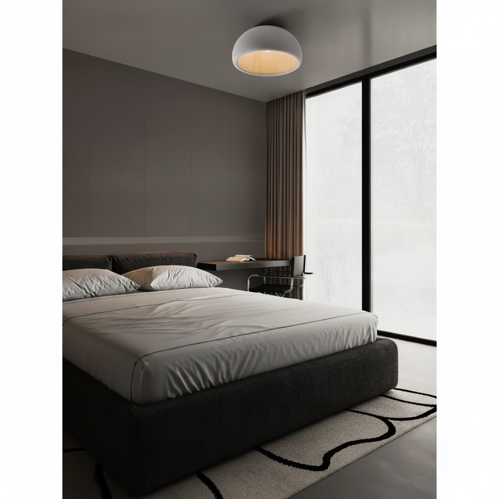 Lampe de plafond moderne Davo gris Ø 50cm