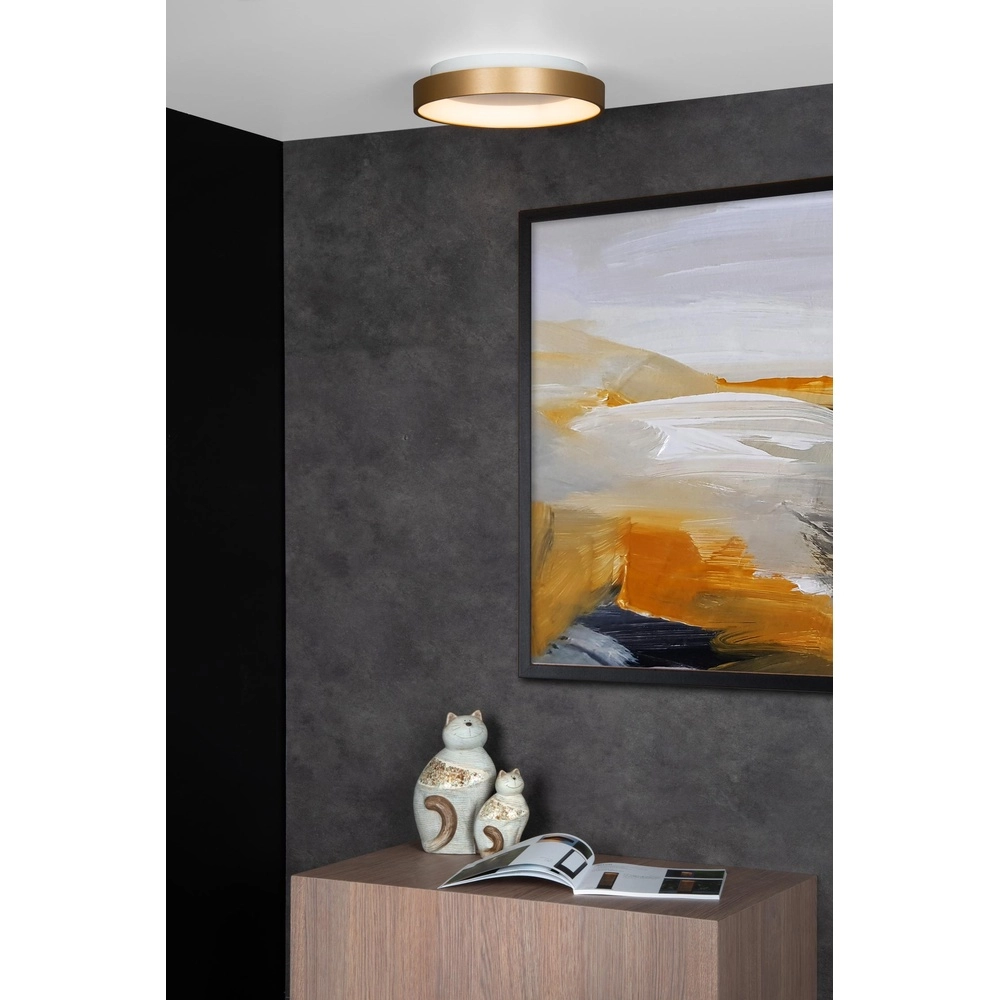 Éclairage de plafond Vidal Ø 28cm d’or Lucide 5411212460820