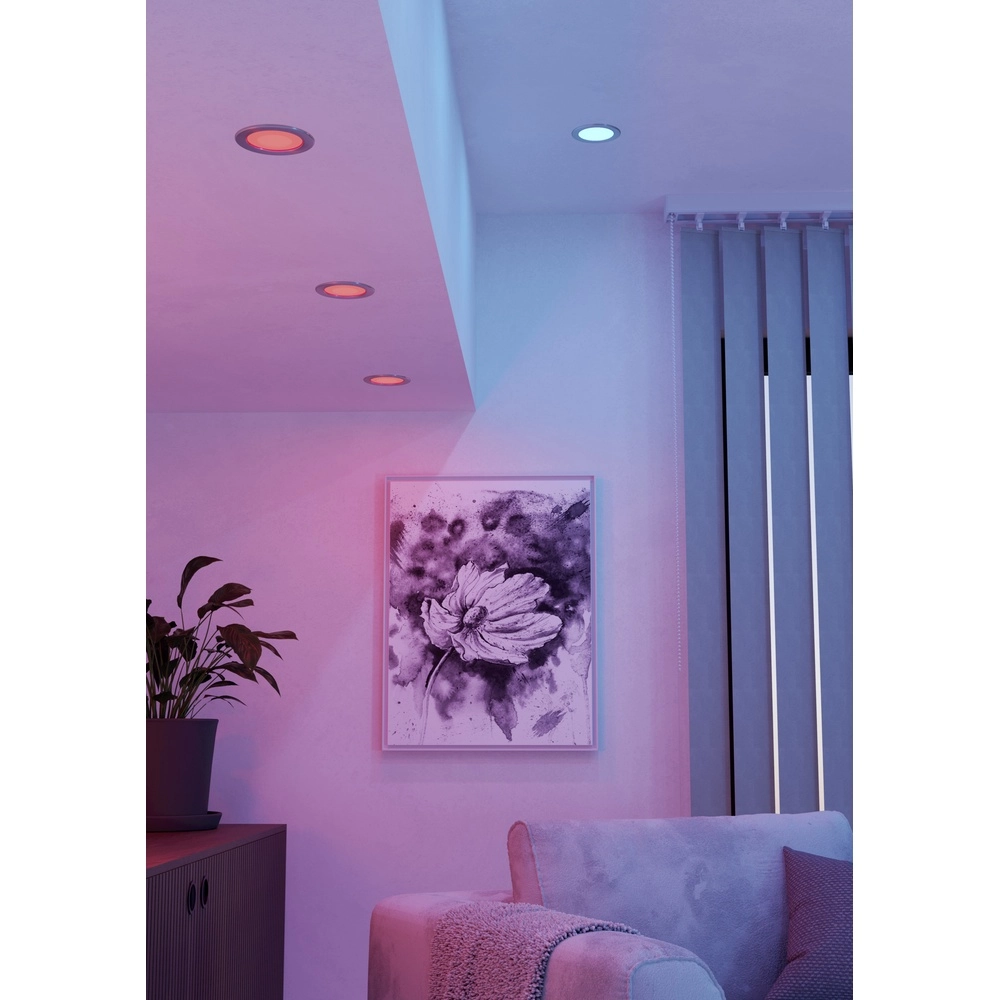 Lampe encastrée Fueva 6 rond - acier inoxydable - Ø 11,9 cm Eglo 9008606330843