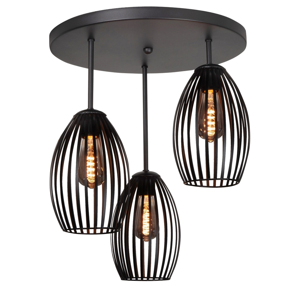 Plafonnier Gabbia 3 lumières noir Plafonnier Gabbia 3 lumières noir