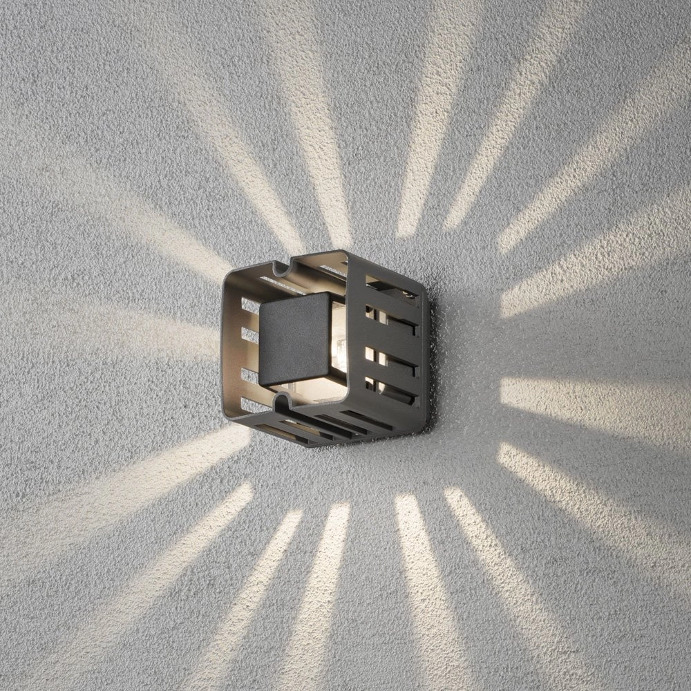 LED lampe d'extérieur Pescara Square 11 cm anthracite KonstSmide 7318307978377