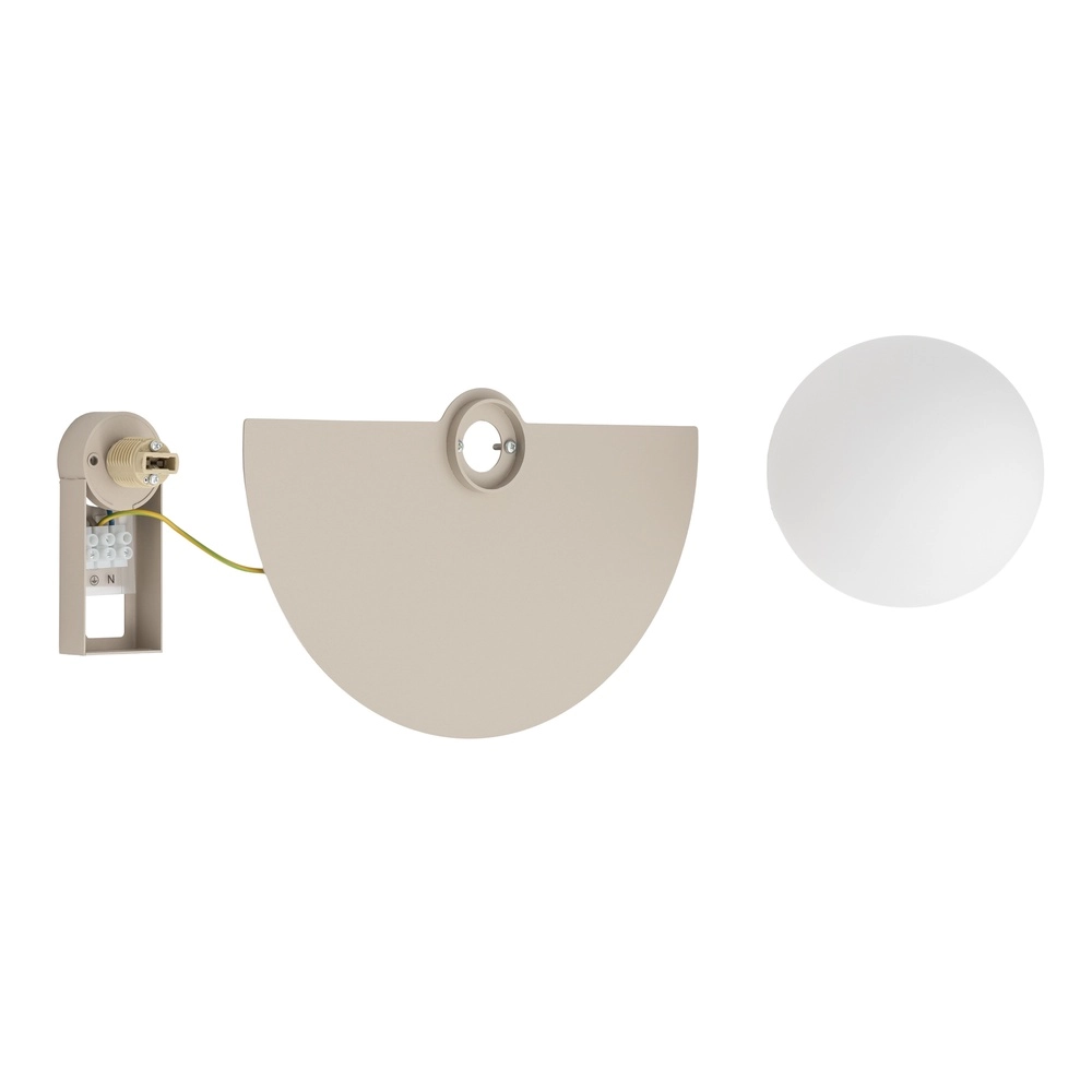 Demi-lampe murale Saturn brun sable Lyora 5903139126038