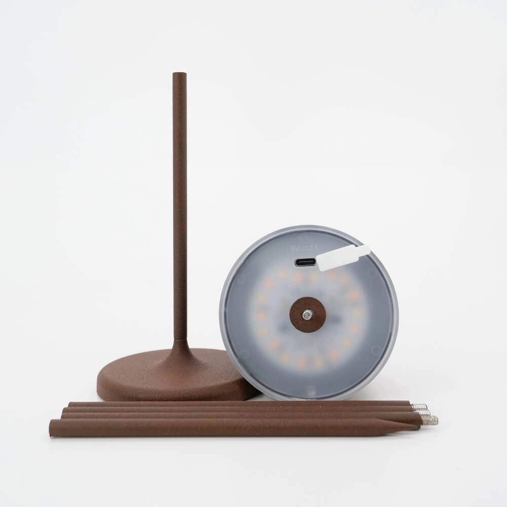 Lampe de table Mannera Rechargeable brun rouille Eglo 9008606355532