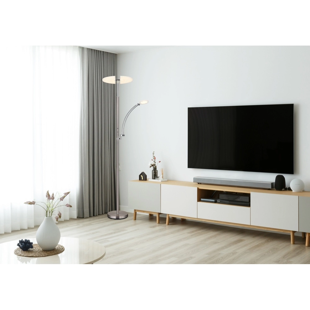 Lampe de pied Tirana nickel Globo 9007371468119
