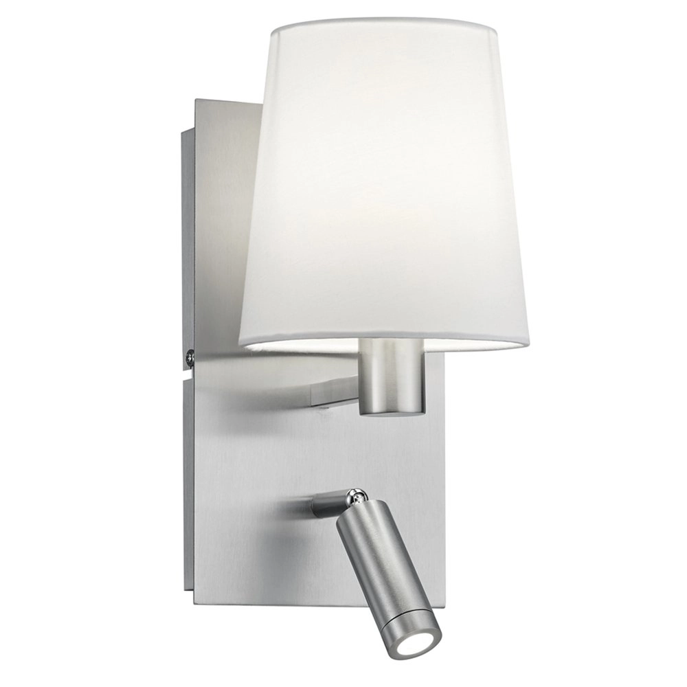 Lampe de lecture Marriot gris métallisé
