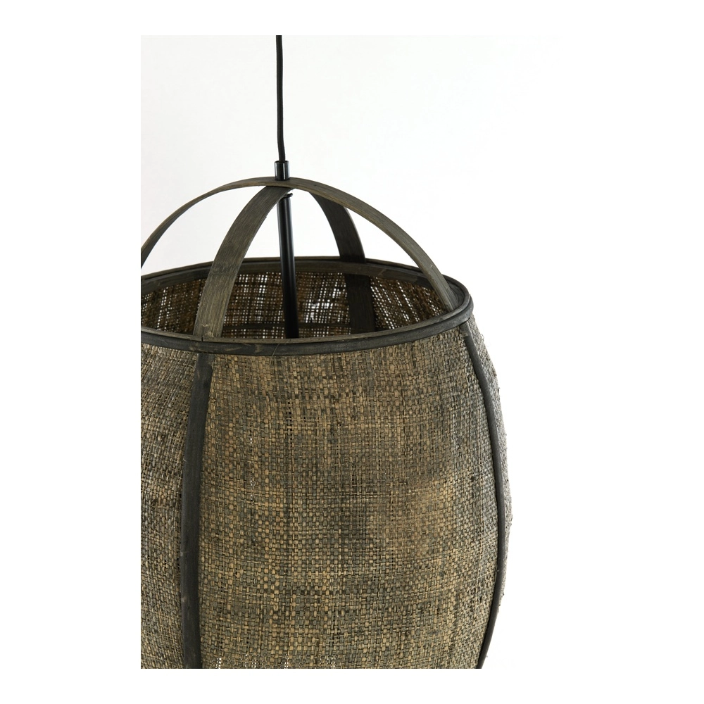 Lampe pendante de campagne Bozona brun Ø 38,5 cm Light & Living 8717807843953