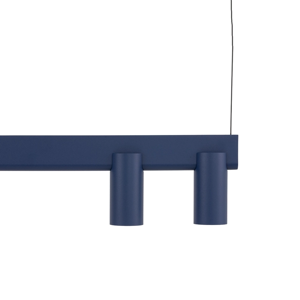 Lampe pendante de conception Fourty Bleu marine 7 clairs Lyora 5903139122931