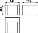 Applique LED Padestal gris Albert 4007235903324