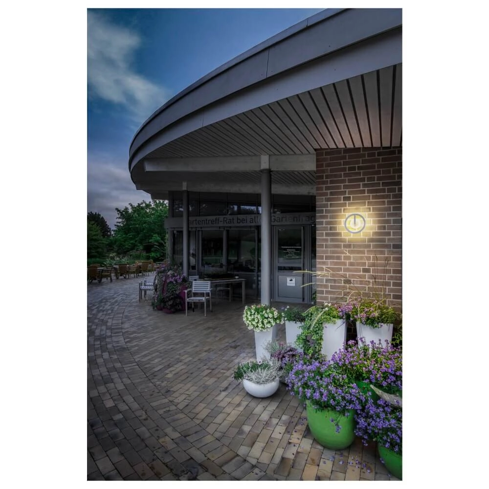 Lampe d'extérieur élégante Q-Ring avec capteur - blanc SLV 4024163290739