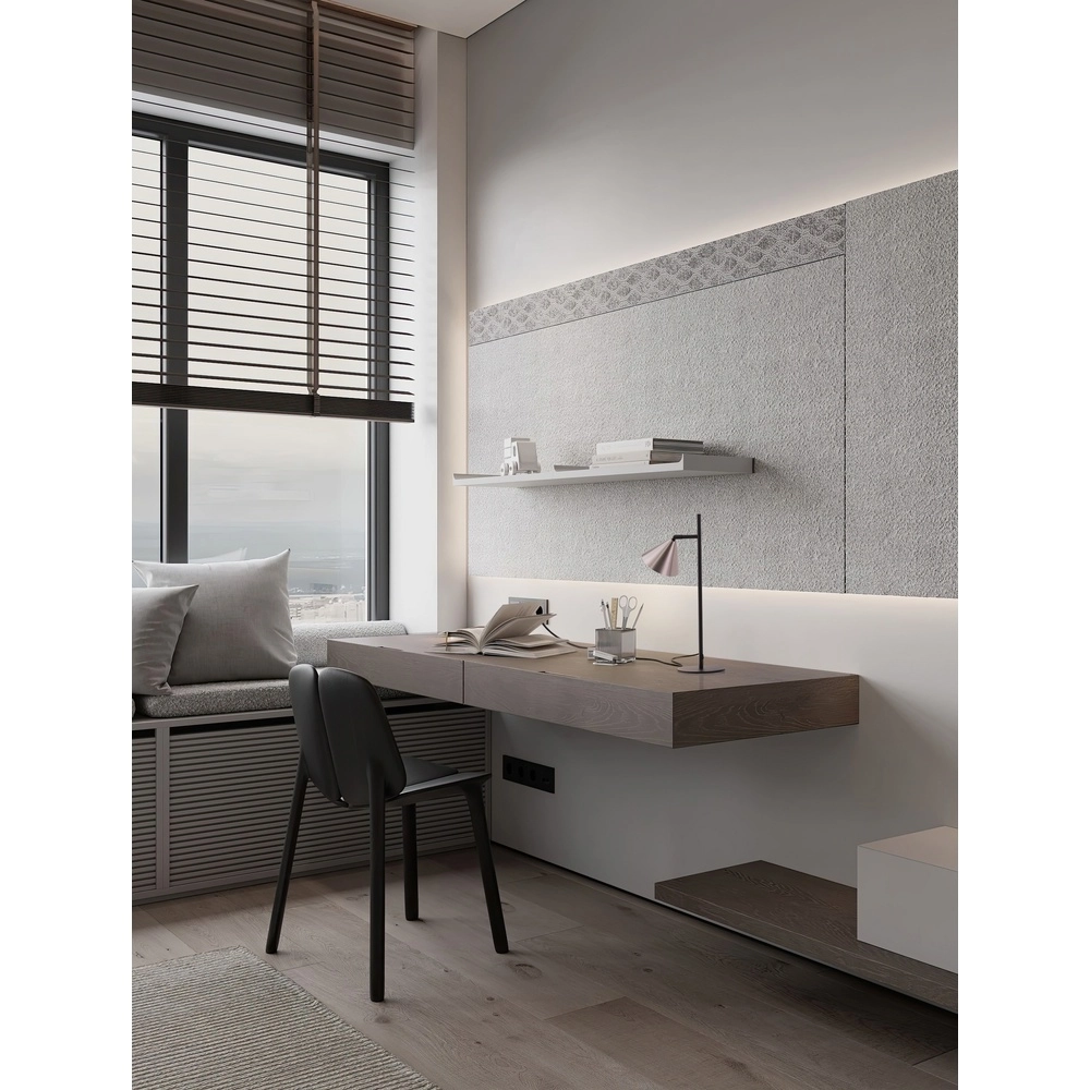 Lampe de table Conico noir avec brun café Lyora 5212017475466