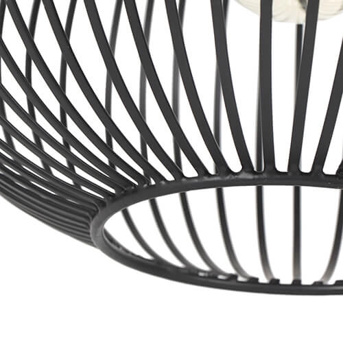 Lampe suspendue pour salle à manger Gila 3 lumières - noir Trio 4017807617573