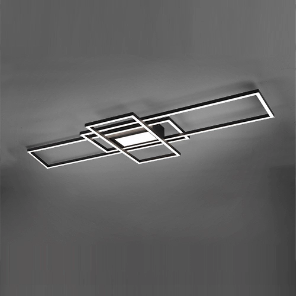 Plafonnier moderne Irvine noir Trio 4017807449495