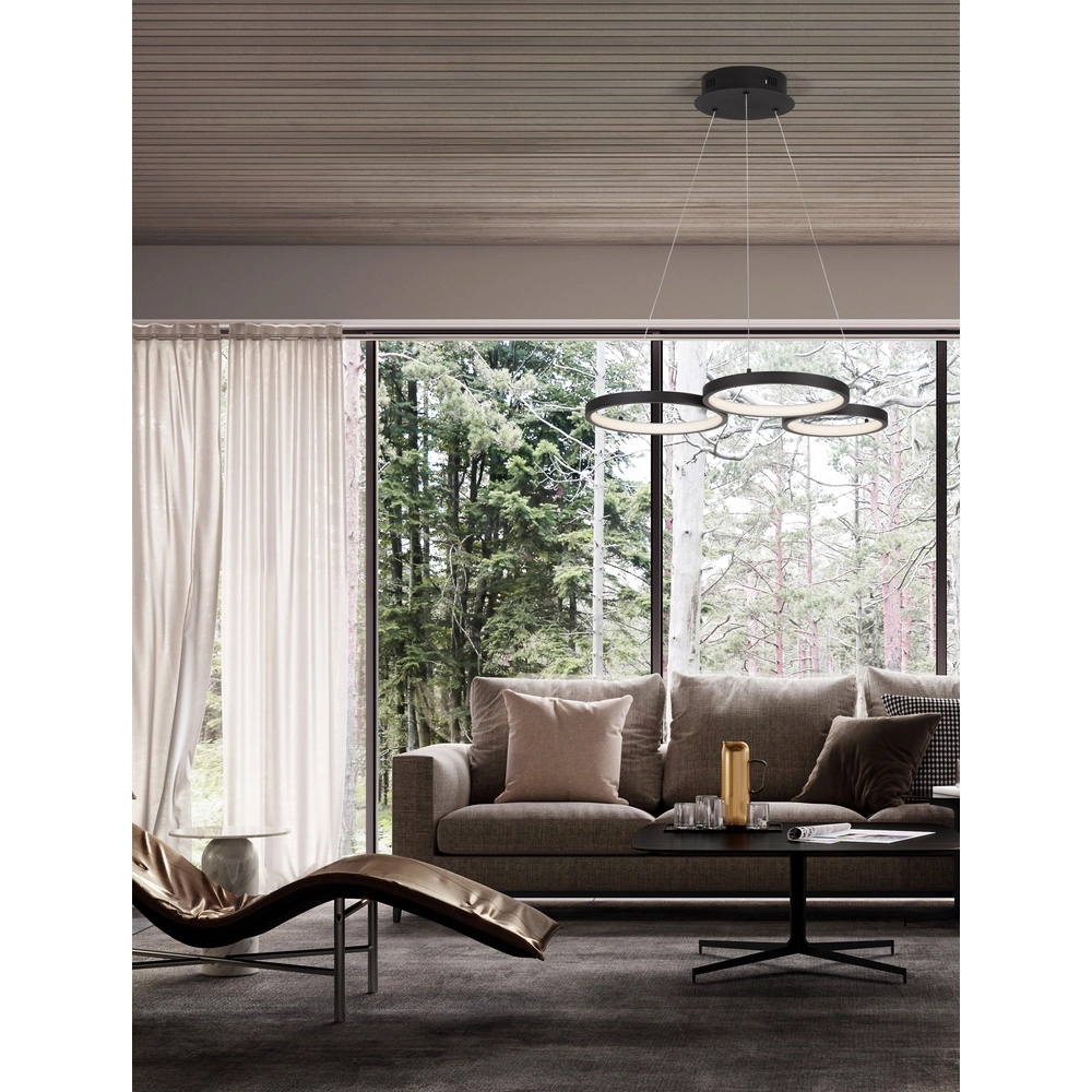 Suspension moderne Magnus noir 55cm Lyora 5212017433169