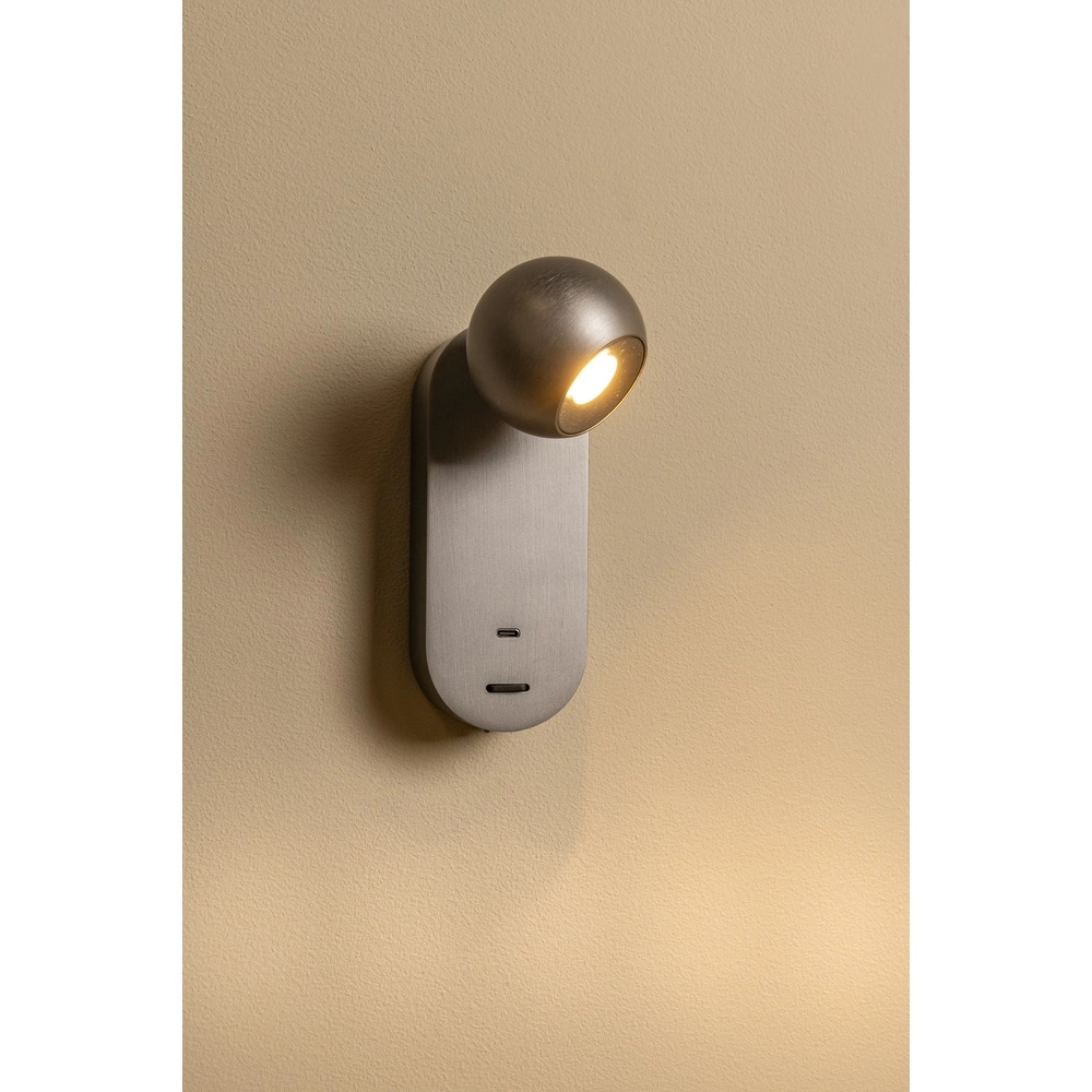 Ampoule de lampe murale Montana Design Grey Premium by Lucide 5411212680129