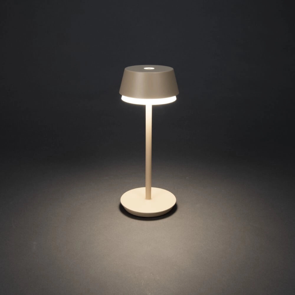 Lampe de table Lyon couleur sable avec fonction RVB KonstSmide 7318307830330