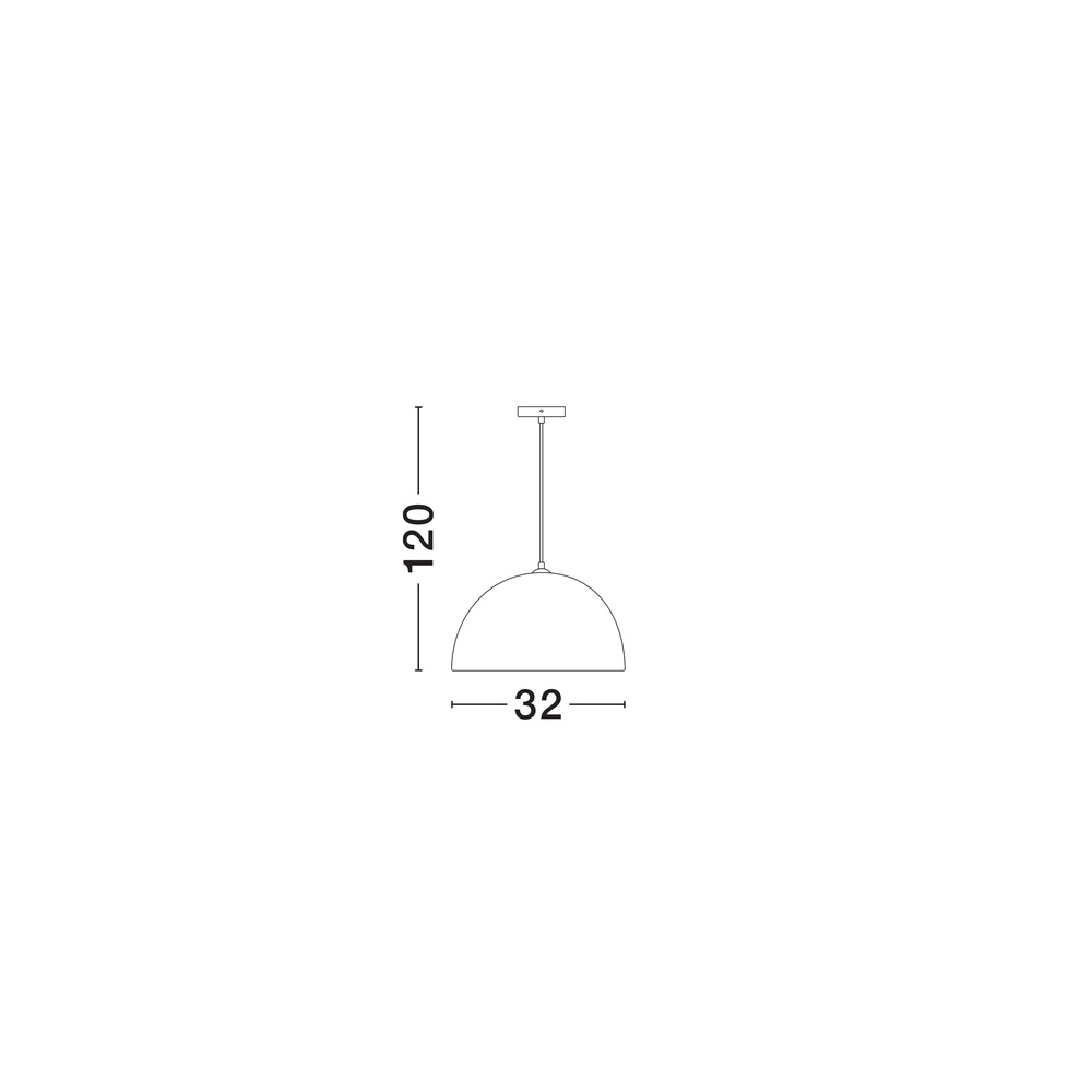 Suspension noire Talcum Ø 32cm Lyora 5212017468260